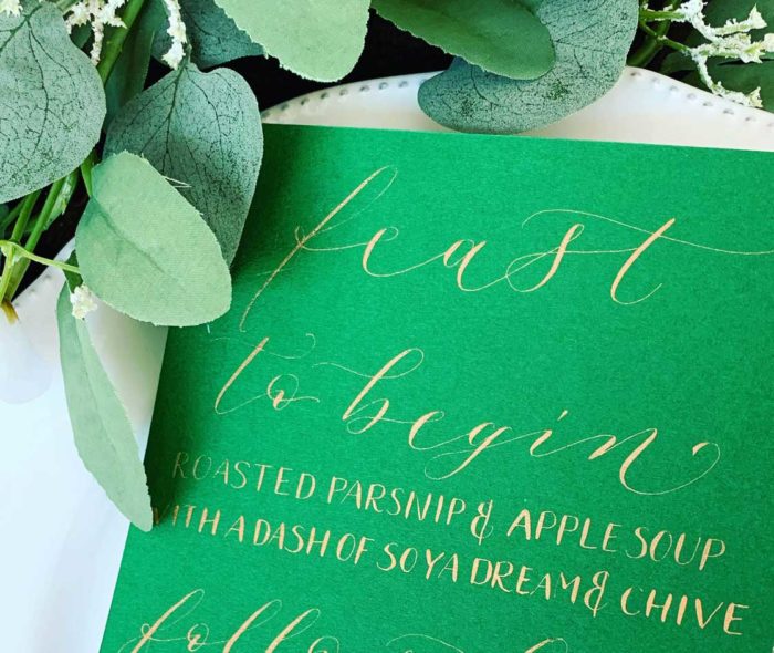 Wedding Calligrapher Custom Calligraphy for your Wedding Stacy